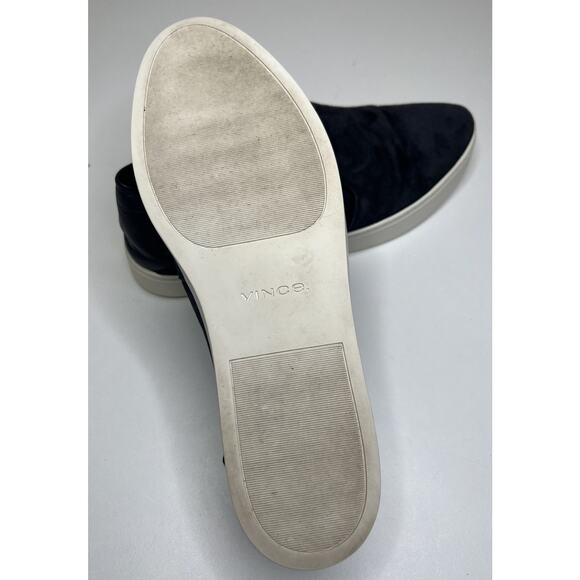 Vince Garvey Platform Convertible Sneakers Blue Suede Point Toe Women's 11M - Picture 7 of 9